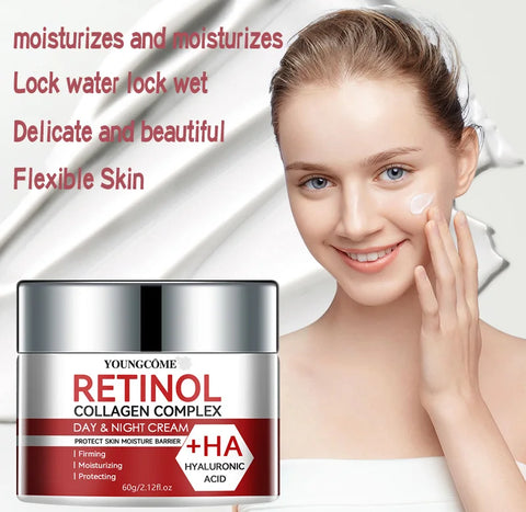 Retinol Collagen Facial Care Moisturizing Cream deeply nourishes  Suitable for dry and rough skin, Aging Face Cream Moisturizing