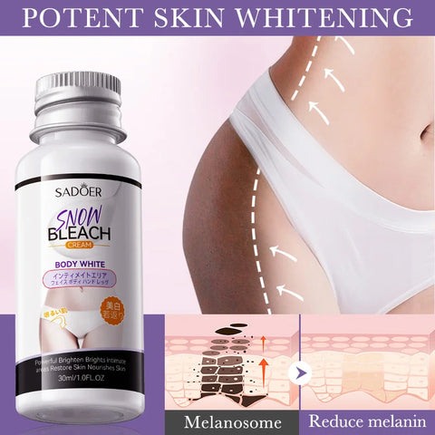 Whitening Cream Private Parts Underarm Bleaching Serum Whiten Butt Knee Brighten Inner Thigh Intimate Parts Dark Remove Melanin