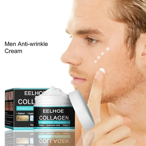 Collagen Creams For Men Anti Wrinkle Anti Aging Face Cream Firming Moisturizing Hyaluronic Acid Whitening Cream Facial Skin Care