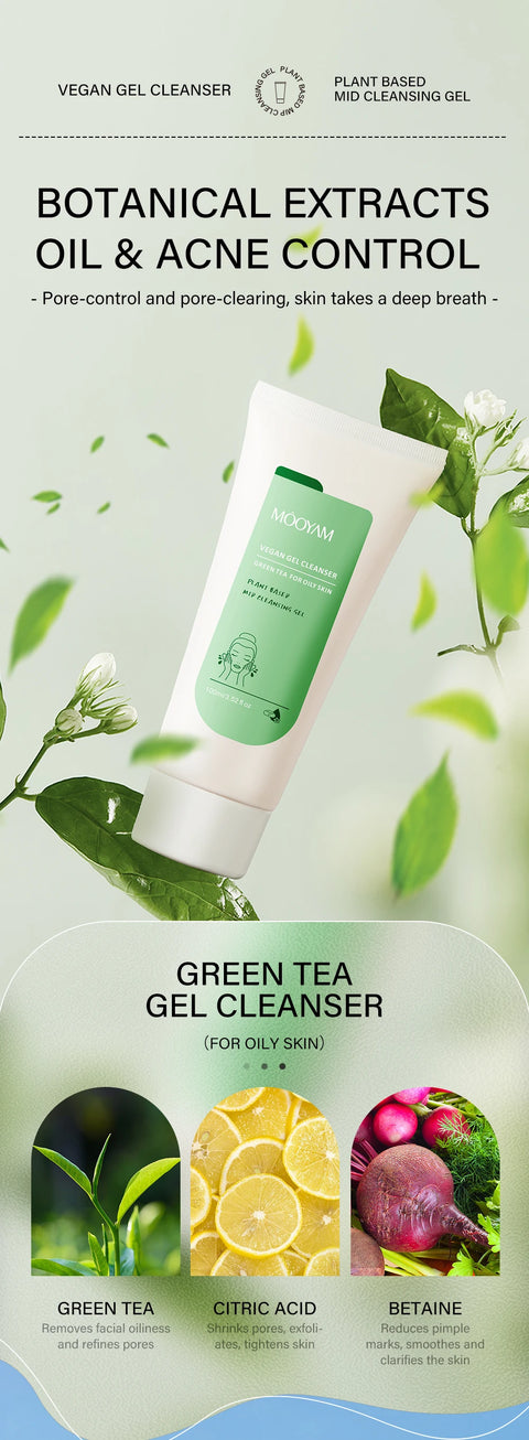 100ml B5 Tea Tree Prebiotic Foam Facial Cleanser Skin Cleansing Moisturizing Face Wash Foam Skincare