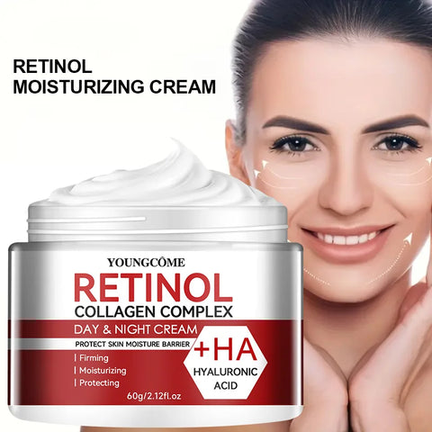 Retinol Collagen Facial Care Moisturizing Cream deeply nourishes  Suitable for dry and rough skin, Aging Face Cream Moisturizing