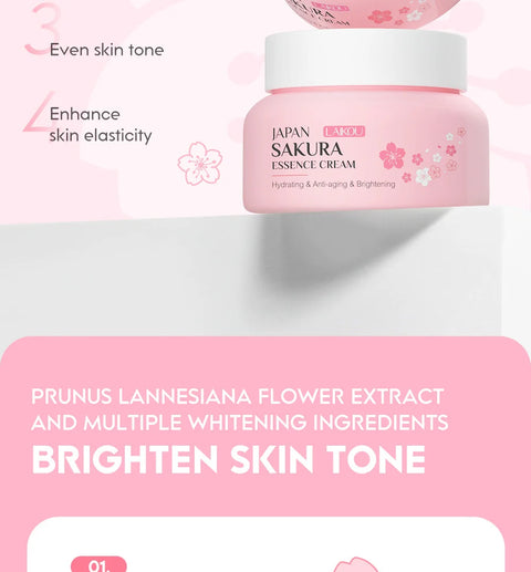 LAIKOU 60g Japan Sakura Essence Face Cream Cherry Blossom Facial Cream Moisturizing Firming  Korean Skin Care