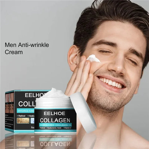 Collagen Creams For Men Anti Wrinkle Anti Aging Face Cream Firming Moisturizing Hyaluronic Acid Whitening Cream Facial Skin Care