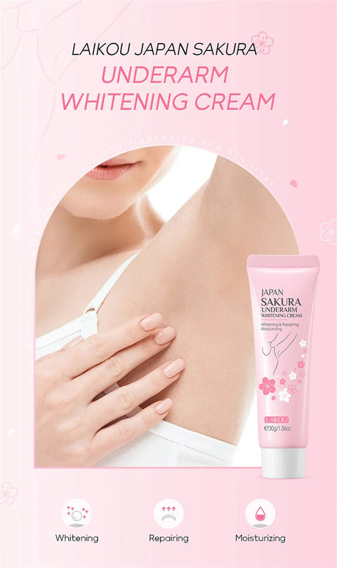 Whitening Cream For Dark Skin Armpit Thigh Inner Joint Lightening Intimate Area Underarm Body Care Private Parts Brighten Lotion