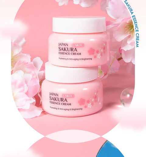 LAIKOU 60g Japan Sakura Essence Face Cream Cherry Blossom Facial Cream Moisturizing Firming  Korean Skin Care